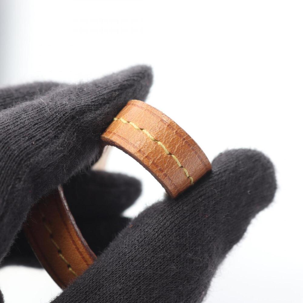 LOUIS VUITTON Authentic Brown Monogram Leather Pouch - Picture 11 of 12